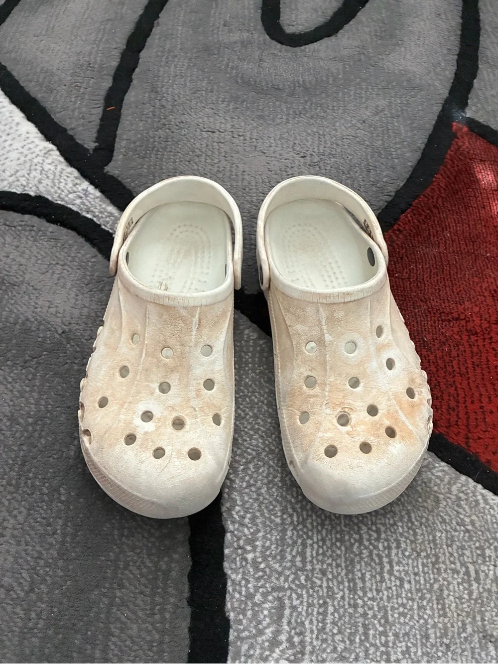 CROCS Women's Light Cream Classic Clog Mules